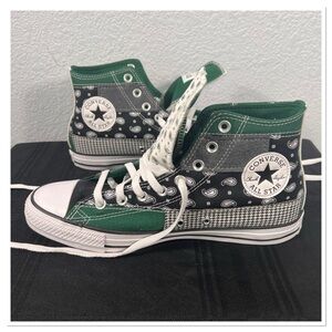 Converse CHUCK TAYLOR ALL STAR HIGH 'HACKED PATTERNS - PAISLEY' Sz M 9.5/W 11.5